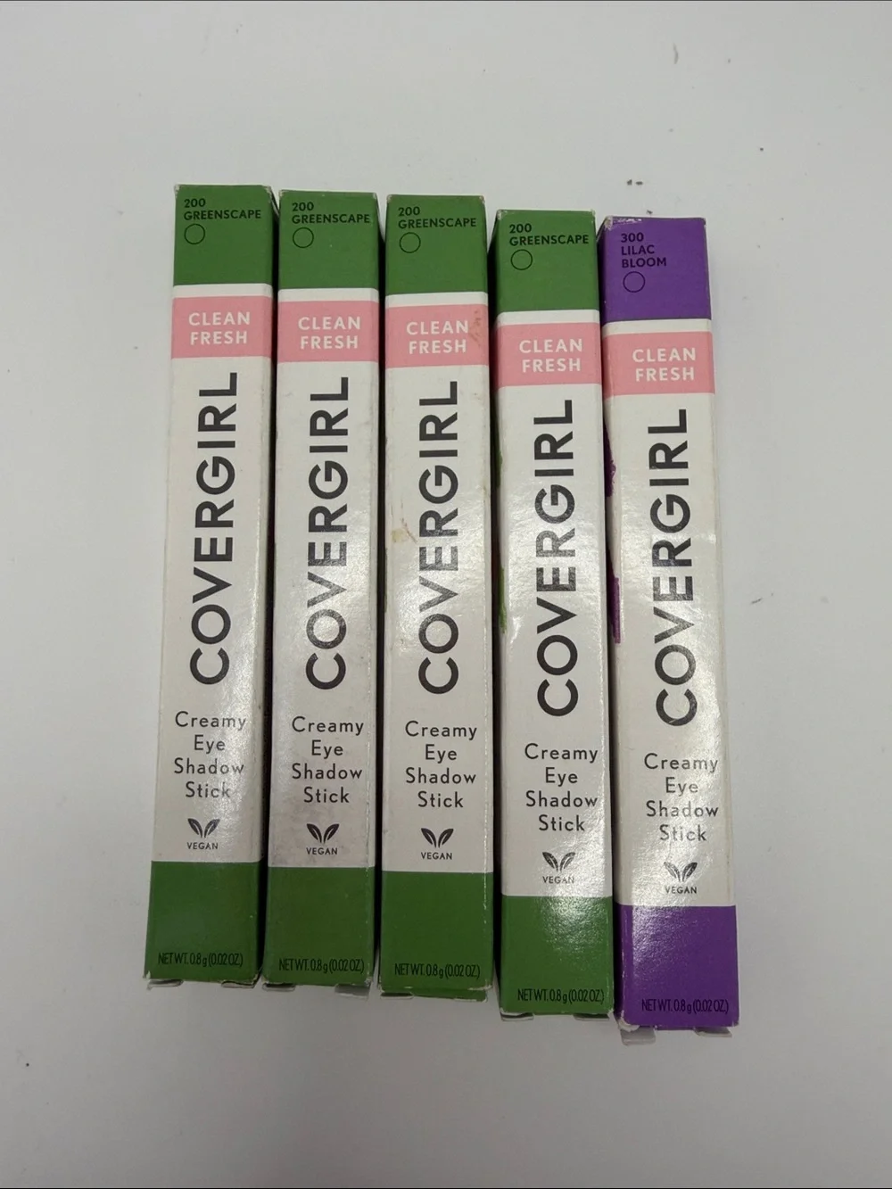COVERGIRL Clean Fresh Creamy Eye Shadow Sticks - Greenscape & Lilac Bloom Set 5